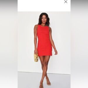 Red summer dress